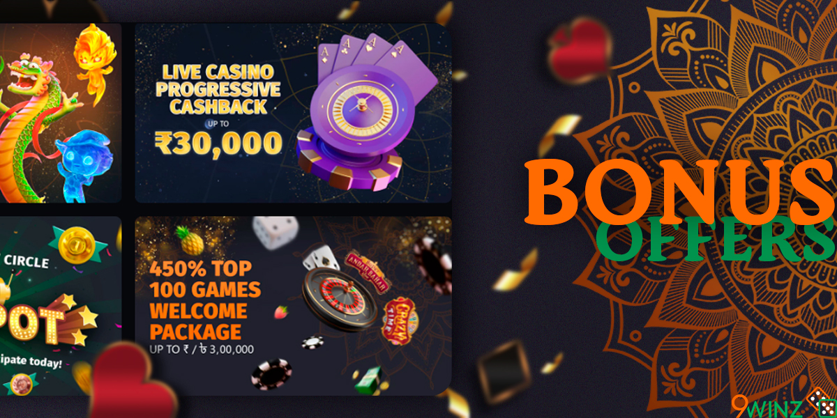 Bonus offers from 9winz